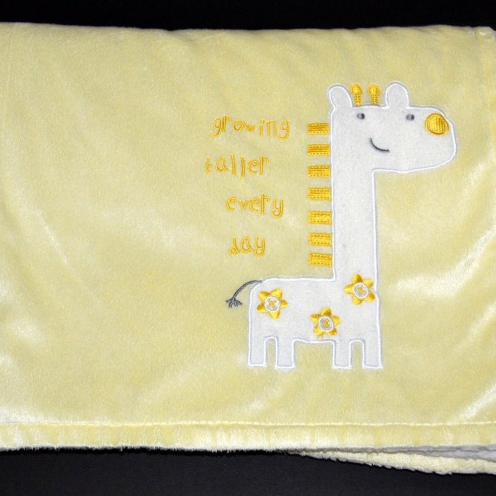 Snuggly Baby Yellow Baby BLANKET Giraffe Blanket